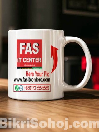 Custom Mug Printing Services Online with Photo Name and Logo